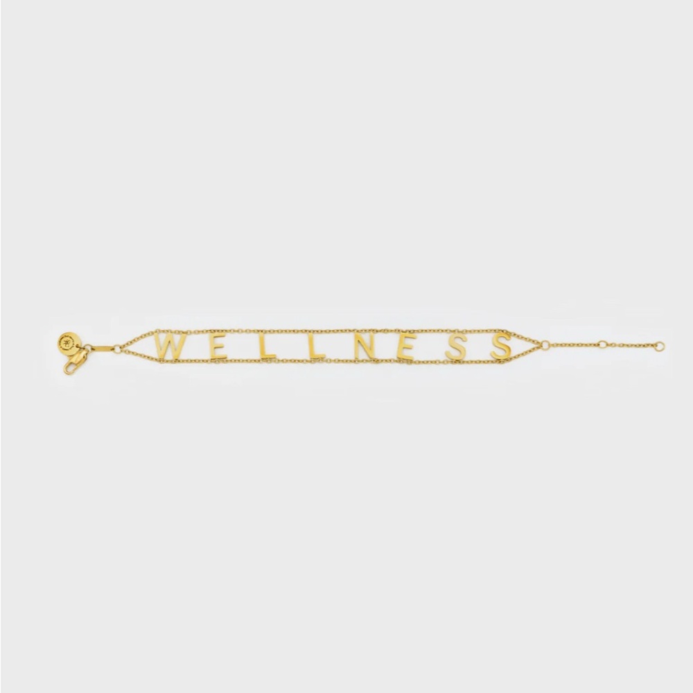 Sporty & Rich | Gold Plated Wellness Bracelet